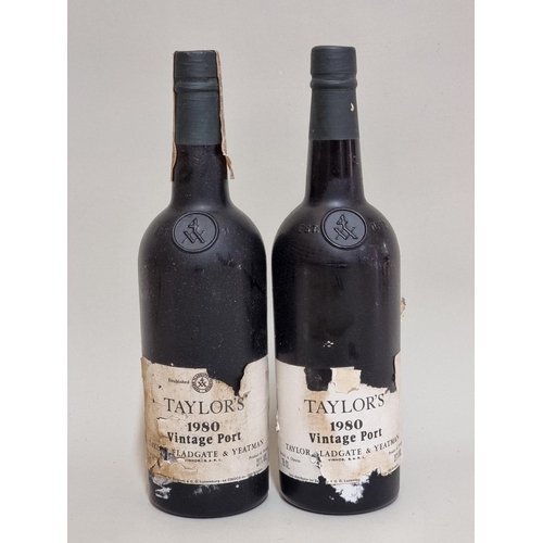 188 - Two 75cl bottles of Taylor's 1980 vintage port. (2)