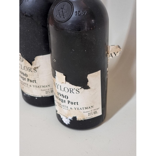 188 - Two 75cl bottles of Taylor's 1980 vintage port. (2)