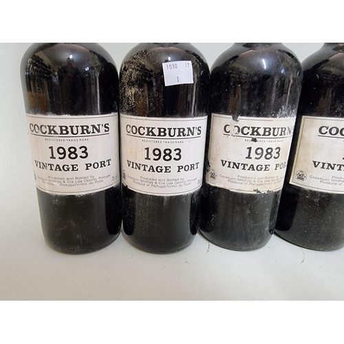 192 - Six 75cl bottles of Cockburn's 1983 vintage Port, 1983. (6)