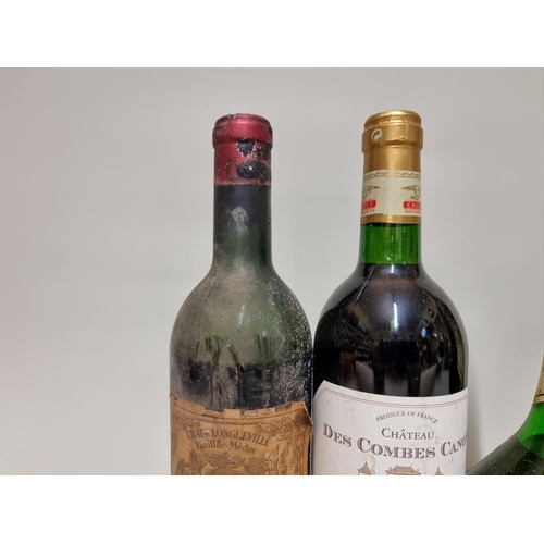 21 - A 75cl bottle of Chateau Pichon-Longueville, Pauillac-Medoc, 1955, (low Level); together with a 75cl... 