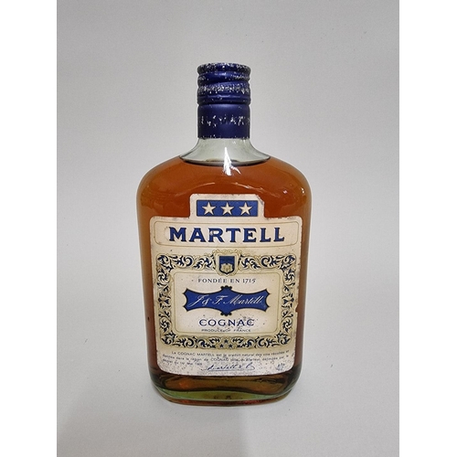 26 - A half bottle of Martell 'Three star' Cognac, 1960s/70s bottling.