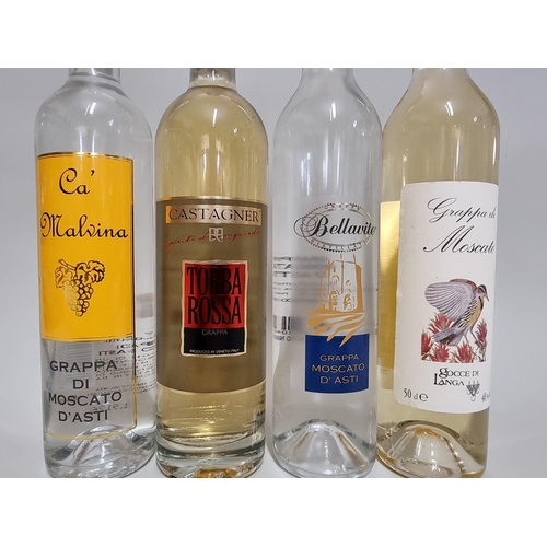 50 - Four 50cl bottles of Grappa. (4)