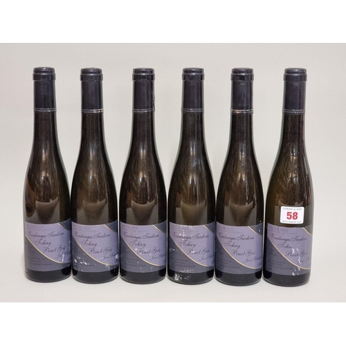 58 - Six 37.5cl bottles of Tokay Pinot Gris Vendanges Tardives, 1989, M Schaetzel. (6)... 