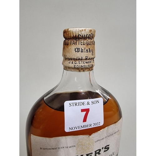 7 - An old half bottle of Usher's Old Vatted Glenlivet blended whisky, circa 1950s bottling.... 