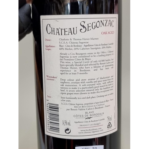 76 - A 75cl bottle of Lacost-Borie, Pauillac, 2016; together with a 75cl bottle of Chateau Segonzac, 2009... 