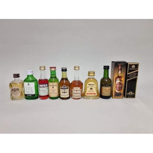 9 - A group of ten 5cl alcohol miniatures, to include: The Singleton, in oc; The Glenlivet; and Cardhu, ... 