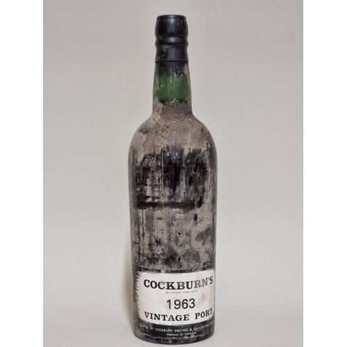 96 - A bottle of Cockburn's 1963 vintage port.