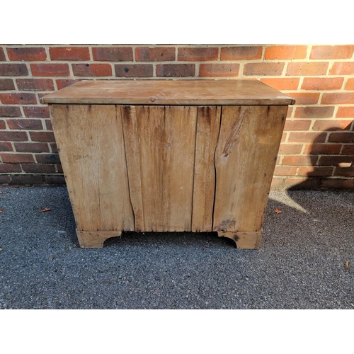 1160 - A 19th century pine chest of drawers, 89cm wide.