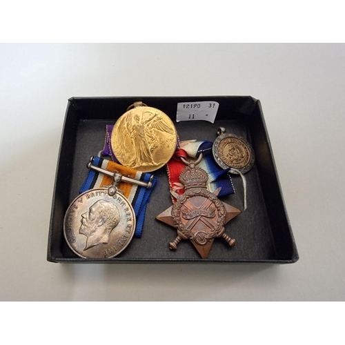 1656 - Medals: a World War I trio, to SS.109072, S Pearce Stoker 1st class R.N; together with a H... 