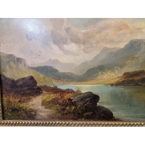 1692 - Cedric Gray, a loch scene, signed, oil on canvas, 30 x 45cm. 