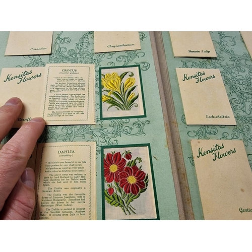 1703 - Cigarette cards: Kensitas silks, an album containing a set of 60 flowers, circa 1934.... 