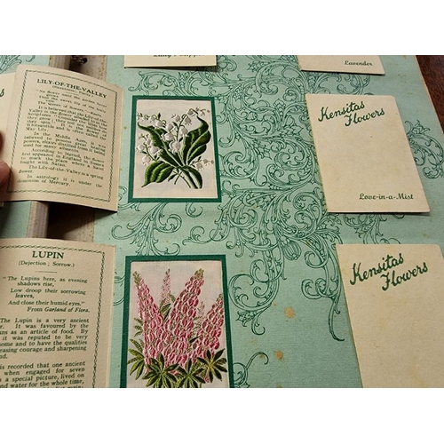 1703 - Cigarette cards: Kensitas silks, an album containing a set of 60 flowers, circa 1934.... 