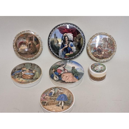 1709 - Pot Lids: a group of seven.