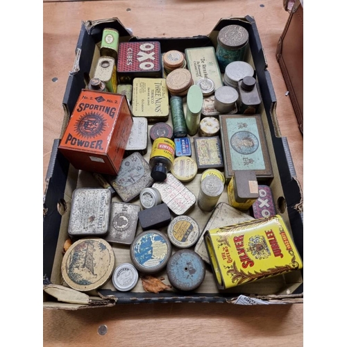 1738 - An interesting collection of vintage tins, to include an EC Sporting Powder example.... 