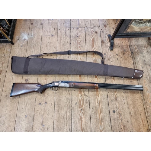 1757 - A G Gamba 12 bore over and under single trigger boxlock ejector shotgun, Serial Number 63126.(Please... 