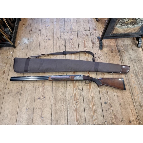 1757 - A G Gamba 12 bore over and under single trigger boxlock ejector shotgun, Serial Number 63126.(Please... 