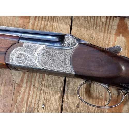 1757 - A G Gamba 12 bore over and under single trigger boxlock ejector shotgun, Serial Number 63126.(Please... 