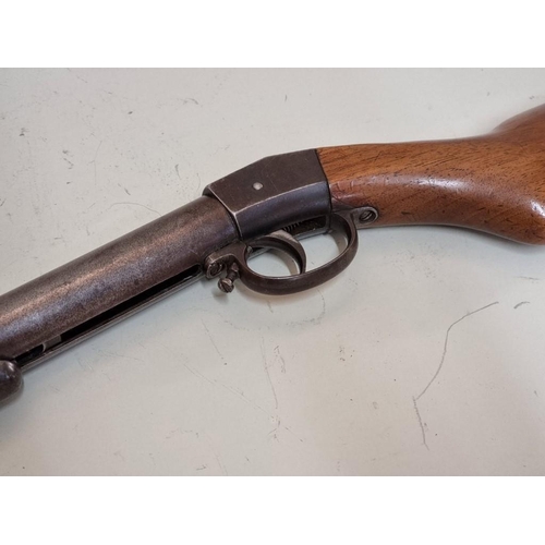 1763 - A pre-war Haenel DRP Model II .177 cal break barrel air rifle, stamped 7 28, serial No 153.... 