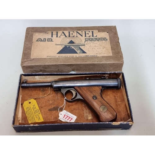 1777 - A boxed Haenel Model 28 break barrel .177 cal air pistol.... 