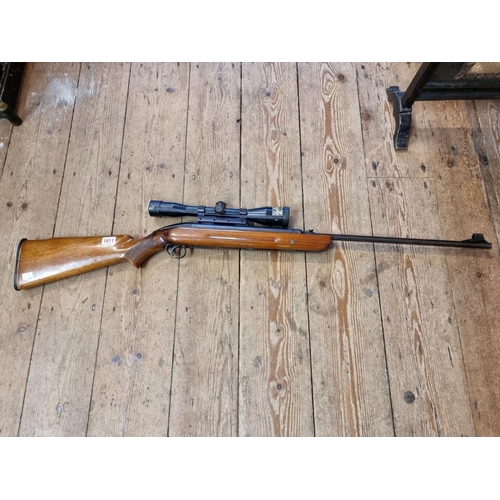 1811 - A BSA Airsporter .22 cal air rifle, with a Schmidt & Bender 6 x 42 scope.Provenance: formerly th... 