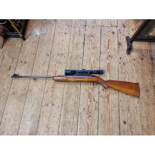 1811 - A BSA Airsporter .22 cal air rifle, with a Schmidt & Bender 6 x 42 scope.Provenance: formerly th... 