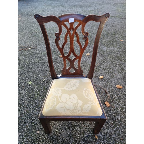 1000A - A George III oak child's chair.