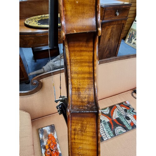 1682 - An antique Continental violin, possibly French, with 14in one piece back, in padded case. ... 