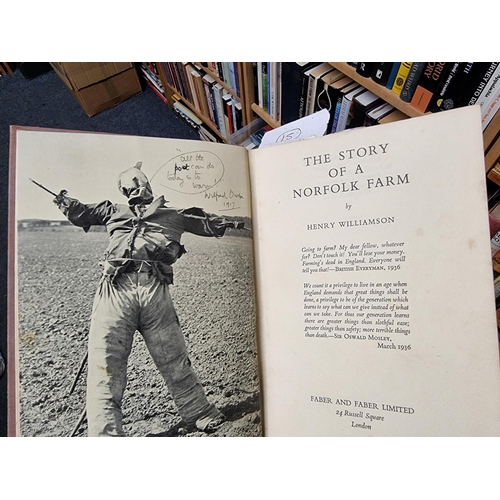 105 - WILLIAMSON (Henry): 'The Story of a Norfolk Farm...' London, Faber, 1941: 8vo, red cloth backed... 