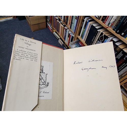 105 - WILLIAMSON (Henry): 'The Story of a Norfolk Farm...' London, Faber, 1941: 8vo, red cloth backed... 