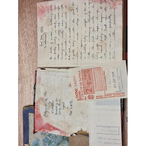 130 - H W'S ADDRESS BOOK: a small tab-index address book, 1950s-60s period, numerous entries in various co... 