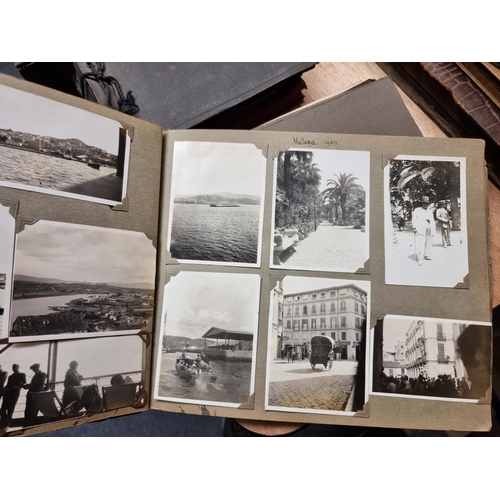 133 - PHOTOGRAPH ALBUMS: a group of 8 family snapshot albums, assembled by Henry Williamson's sister ... 