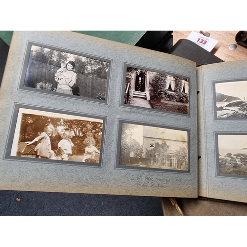 133 - PHOTOGRAPH ALBUMS: a group of 8 family snapshot albums, assembled by Henry Williamson's sister ... 