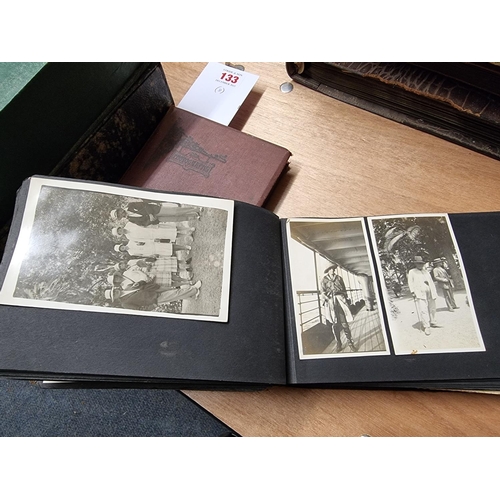 133 - PHOTOGRAPH ALBUMS: a group of 8 family snapshot albums, assembled by Henry Williamson's sister ... 