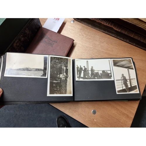 133 - PHOTOGRAPH ALBUMS: a group of 8 family snapshot albums, assembled by Henry Williamson's sister ... 