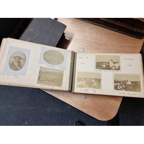 133 - PHOTOGRAPH ALBUMS: a group of 8 family snapshot albums, assembled by Henry Williamson's sister ... 