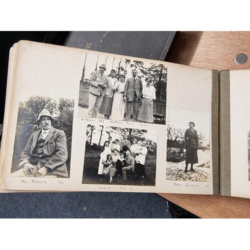 133 - PHOTOGRAPH ALBUMS: a group of 8 family snapshot albums, assembled by Henry Williamson's sister ... 