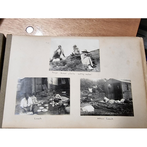 133 - PHOTOGRAPH ALBUMS: a group of 8 family snapshot albums, assembled by Henry Williamson's sister ... 