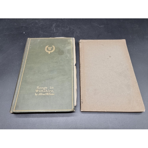 145 - WILLIAMS (Alfred, 1877-1930): 'Songs in Wiltshire', London, Erskine Macdonald, 1909: with 2 sid... 