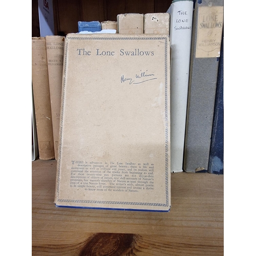 154 - WILLIAMSON (Henry): 'The Lone Swallows..', London, Collins, 1922: FIRST EDITION, publishers cloth ba... 