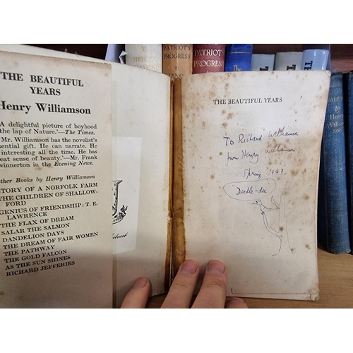 159 - WILLIAMSON (Henry): 'The Beautiful Years', London, Collins, 1921: FIRST EDITION: the author's o... 