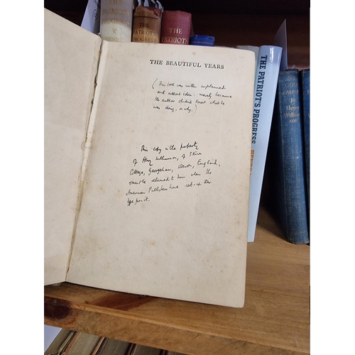 159 - WILLIAMSON (Henry): 'The Beautiful Years', London, Collins, 1921: FIRST EDITION: the author's o... 