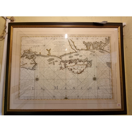 175 - SOLENT SEA CHART: BELLIN (Jacques Nicolas): 'Cartes Particuliere Des Costes Meridionales D'Angleterr... 