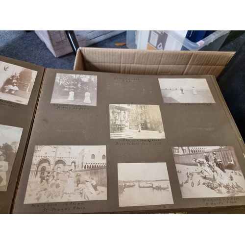 200 - EPHEMERA/ALBUMS: a collection in one box, to include late Georgian commonplace book containing ... 