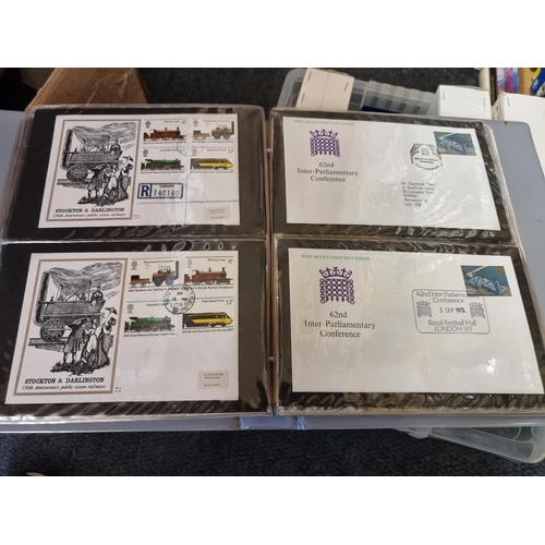 201 - FIRST DAY COVERS: a large collection housed in 6 modern albums. 