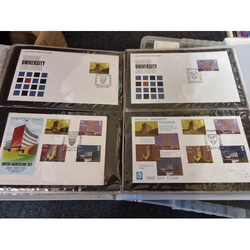 201 - FIRST DAY COVERS: a large collection housed in 6 modern albums. 