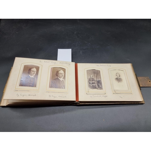 217 - CARTE DE VISITE ALBUM: includes tutors at St Andrews University and other Scottish academics, most i... 