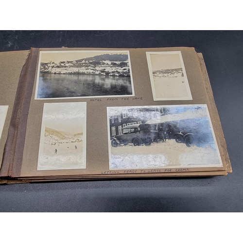 219 - AUSTRALIA/TASMANIA: an album of family photographs, tour of Australia/Tasmania circa 1930, images mo... 