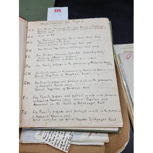 225 - MORRICE FAMILY: a small archive of printed and manuscript material, largely early-mid 20thc. (Sm Qty... 