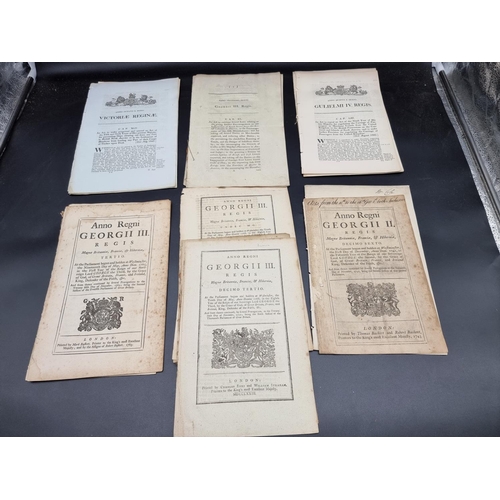 227 - AMERICA: ACTS OF PARLIAMENT: group of 26 acts of parliament relating to America, 1735-1848, all... 