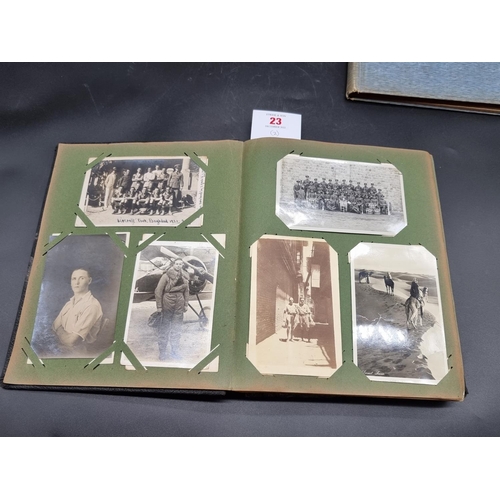 23 - MIDDLE EAST: early postcard album including views of Baghdad: plus a snapshot album containing ... 